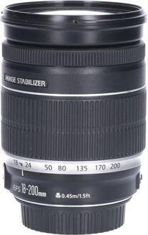 Canon Tweedehands Canon EF-S 18-200mm f/3.5-5.6 IS CM1003 Zwart