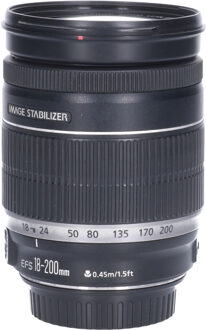 Canon Tweedehands Canon EF-S 18-200mm f/3.5-5.6 IS CM2121 Zwart