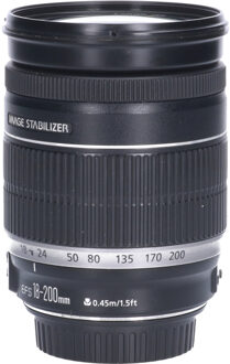 Canon Tweedehands Canon EF-S 18-200mm f/3.5-5.6 IS CM2762 Zwart