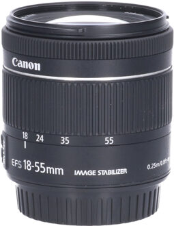 Canon Tweedehands Canon EF-S 18-55mm f/4-5.6 IS STM CP CM2394 Zwart