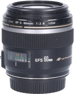 Canon Tweedehands Canon EF-S 60mm f/2.8 Macro USM CM3106 Zwart