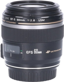 Canon Tweedehands Canon EF-S 60mm f/2.8 Macro USM CM3314 Zwart