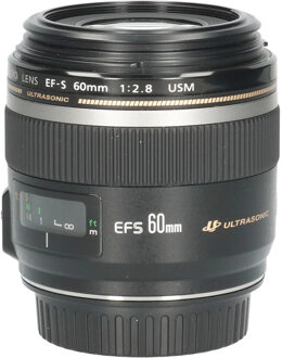 Canon Tweedehands Canon EF-S 60mm f/2.8 Macro USM CM4757 Zwart
