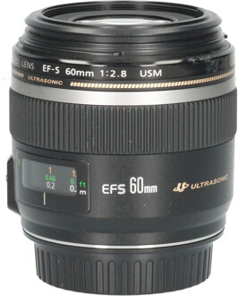 Canon Tweedehands Canon EF-S 60mm f/2.8 Macro USM CM4775 Zwart