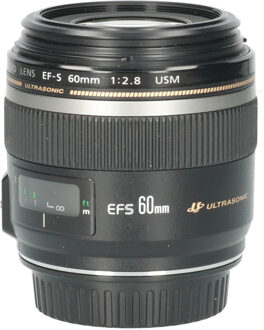 Canon Tweedehands Canon EF-S 60mm f/2.8 Macro USM CM6511 Zwart