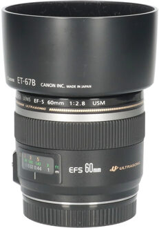 Canon Tweedehands Canon EF-S 60mm f/2.8 Macro USM CM6585 Zwart