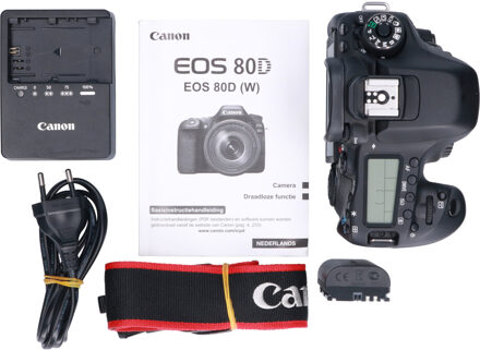 Canon Tweedehands Canon EOS 80D Body CM1741 Zwart