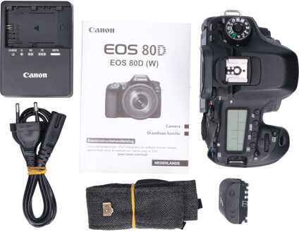 Canon Tweedehands Canon EOS 80D Body CM1827 Zwart