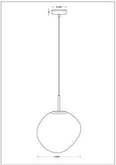Canopus hanglamp, zilverkleurig, Ø 36 cm, glas, E27 zilver-transparant, zwart