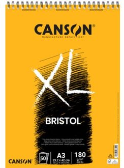 Canson Tekenblok Canson XL Bristol A3 50v 180gr Wit