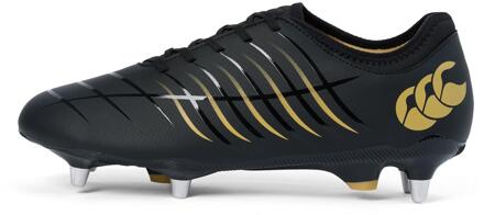 Canterbury Heren Phoenix 2.0 Team Soft Ground Rugbyschoenen (Zwart/Goud) - maat EU 45.5 / UK 10.5
