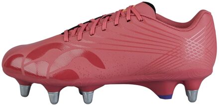 Canterbury Heren Stampede Team 2025 Soft Ground Rugby Laarzen (Paars/Oranje)