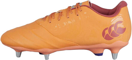 Canterbury Unisex Adult Phoenix Genesis Pro Leder Soft Ground Rugby Laarzen (Oranje/Geel) - EU 36 / UK 3