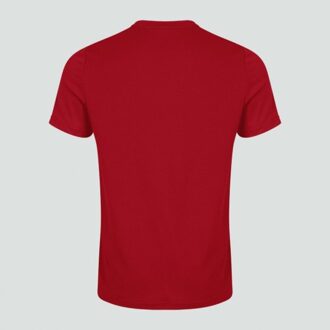Canterbury Unisex T-shirt Club Dry voor volwassenen (Rood) - maat L