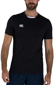 Canterbury Unisex T-shirt Club Dry voor volwassenen (Zwart) - maat 2XL