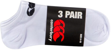 Canterbury Unisex Trainingssokken voor volwassenen (pak van 3) (Wit) - EU 35-36.5