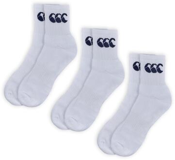 Canterbury Unisex Volwassen Bemanningsleden Sokken (Pakket van 3) (Wit) - EU 45 - 46.5