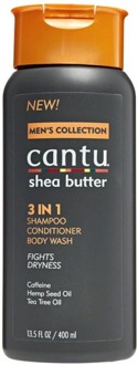 Cantu Men's Collection 3 in 1 Shampoo, Conditioner and Body Wash 400 ml