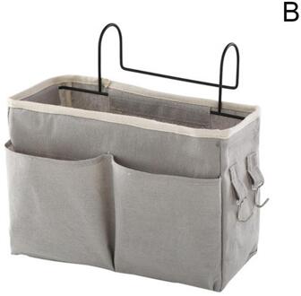 Canvas Bedside Opknoping Pocket Opbergtas Slaapkamer Magazine Pouch Speelgoed Thuis Luier Houder Organizer Caddy Doos Baby Tissue Sto Z3M9 licht grijs