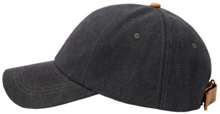 Canvas bewust baseballpet - maat One size Zwart