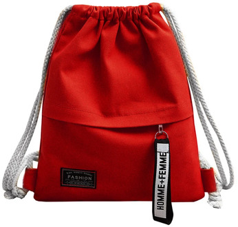 canvas drawstring backpack School Gym Canvas Drawstring Bag Canvas Storage Pack Rucksack Pouch for school back pack for teen