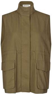 Canvas gilet Ami  donkergroen - XS,S,M,L,