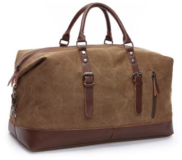 Canvas Grote Capaciteit Reizen Retro Leisure Sport Stijl Draagbare Reistas coffe