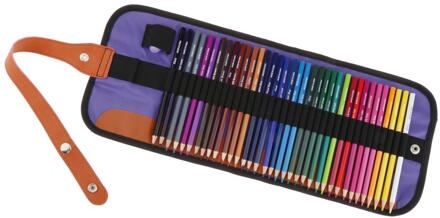 Canvas Kleurpotlood Roll Wrap 36/50/72x-Adult Kleuringspotlood Houder Schilderen 36kleur