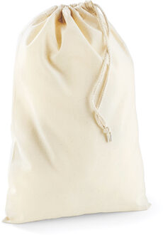 Canvas opberg zakjes/tasjes met afsluitkoord - wit - 40 x 50 cm - katoen - cadeau tasjes