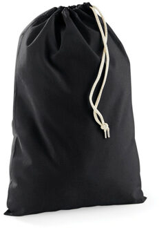 Canvas opberg zakjes/tasjes - zwart - 30 x 45 cm - katoen - 8 liter