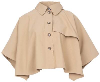 Canvas poncho Amalya  beige - XS,M,L,