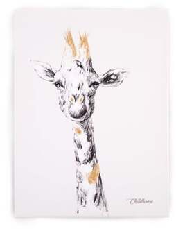 Canvas Schilderij Giraf 40 X 30 Cm
