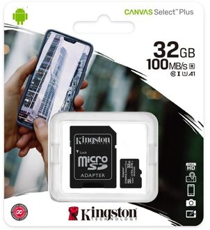 Canvas Select Plus microSDXC 32GB Micro SD-kaart Zwart