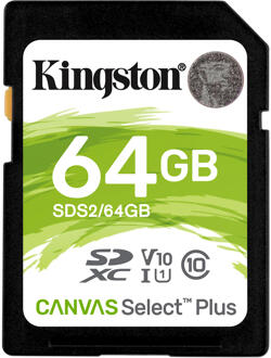 Canvas Select Plus SDHC 64GB SD-Kaart Zwart