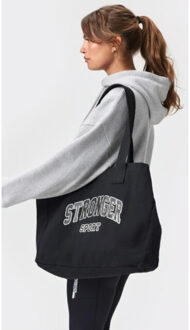 Canvas tote bag a808-99999 Zwart - One size