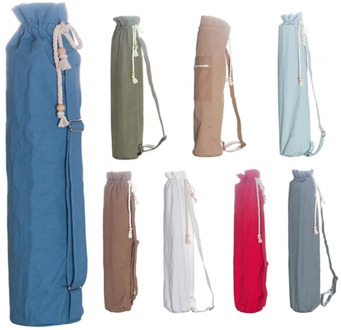 Canvas Yoga Mat Portable Yoga Bag Pilates Rucksack Backpack Yoga Mat with Shoulder Strap Female Female Storage Supplies Bag