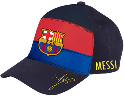 Cap barcelona rood/blauw junior: Messi