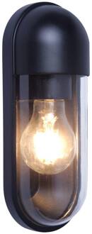 Cap buitenwandlamp, zwart, hoogte 24 cm