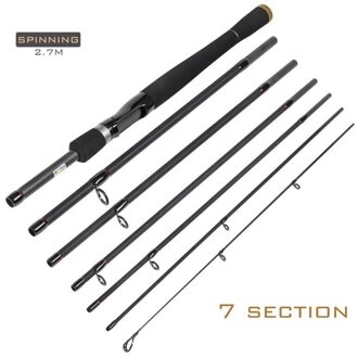 Capaci Carbon Kleine Zee Pole Fiber Telescoop Hengel Reizen Spinning Fishing Pole S27