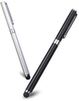 Capacitieve Stylus Universal Voor Ipad/Mobiele Telefoon Handschrift Pen En Capacitieve Stylus 2 In 1 wit