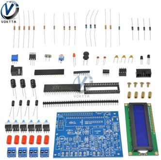 Capacitor Tester DIY Kit Set Digital LCD Display Inductance Meter Frequency Component Tester 0.1μH-1H