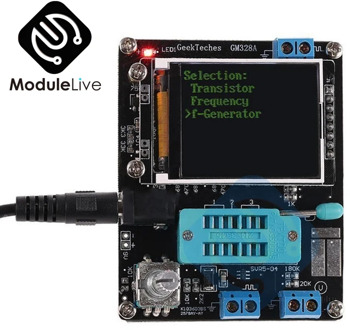 Capacitor Tester Russian English GM328A GM328B Transistor Tester LCR Diode Capacitance ESR Voltage Frequency Meter PWM with Case