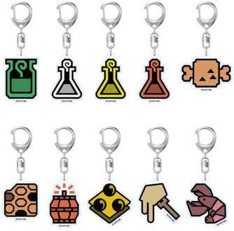 Capcom Monster Hunter Wilds Acryl Keychains Item Icon 6 cm Assortment (10)
