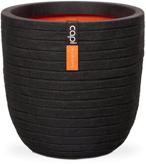 Capi Europe Nature Pot Bol Row 41 cm Zwart