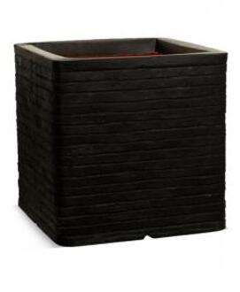 Capi Europe Nature Row Vierkant Bloempot 40 cm Zwart