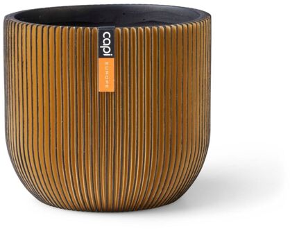 Capi Europe Pot bol Groove 8x7 zwart goud Geel