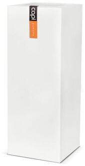 Capi Lux White Pot vierkant wit 25 x 25 x 67 cm