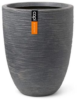 Capi Plantenbak Waste Rib laag elegant 34x46 cm grijs