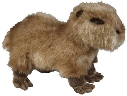 Capibaras speelgoed artikelen waterzwijn knuffelbeest bruin 28 cm