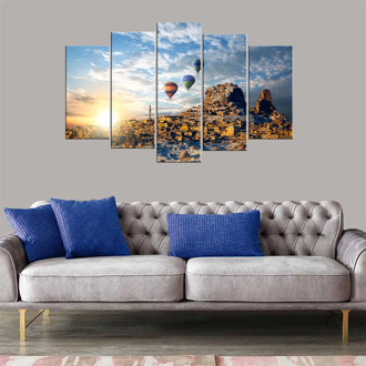 Cappadocia Scenic 5 Piece Mdf Table